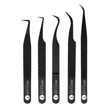 Pro Blackest Set of 5 Tweezers Samples